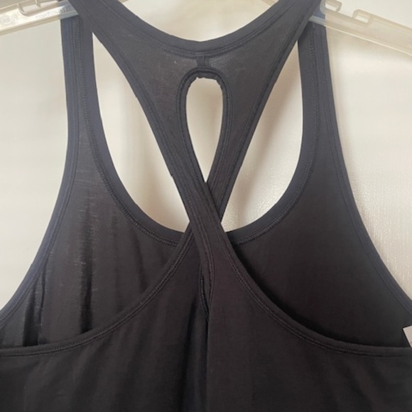 Lululemon Black Maxi Dress Restore & Revitalize Slits Sleeveless - Picture 7 of 8